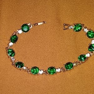 Emerald tennis bracelet